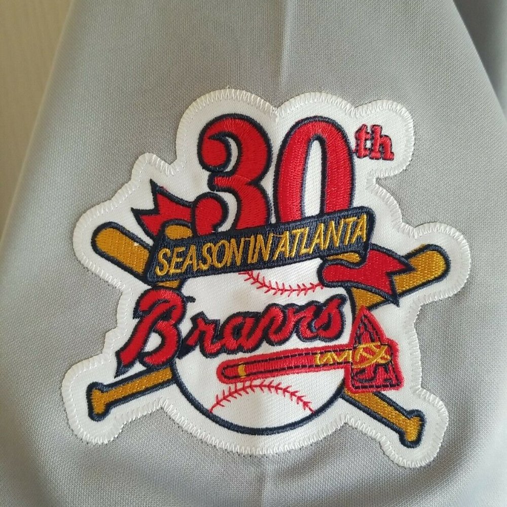 Chipper Jones Jersey Atlanta Braves 1995 Throwback Stitched NEW With Patches! - Picture 10 of 11